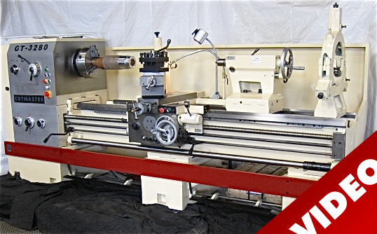 32" x 80" - 120" CUTMASTER ... LATHE 4-1/8" SPINDLE HOLE